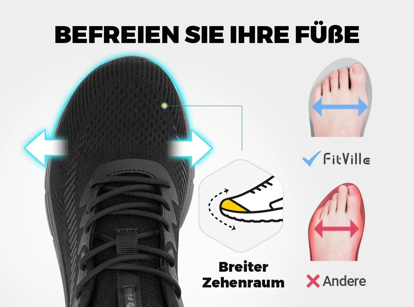 FitVille Herren Cloud Wanderer V20