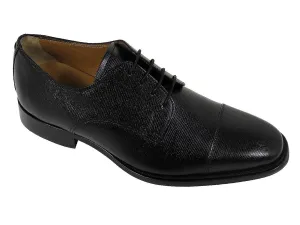 Florsheim 21618 Full-Grain Leather Young Men's Shoe - Cap Toe - Ebony