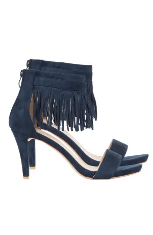 Fringe Heels Navy