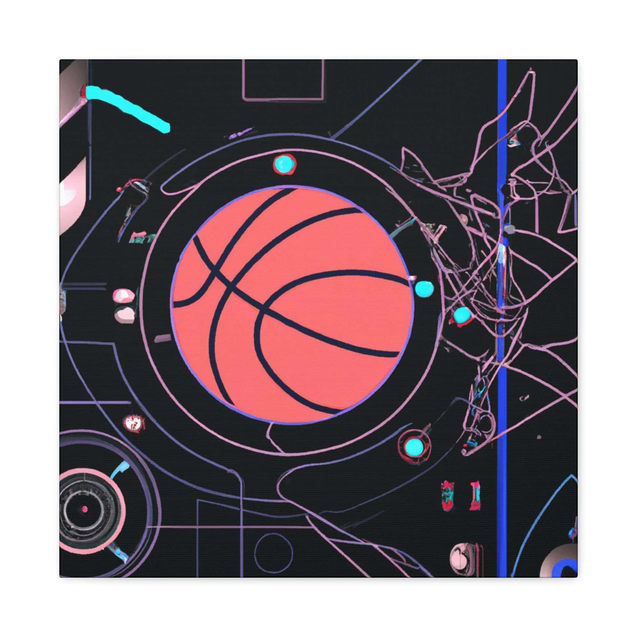 Future Ball: Basketball Canvas Print