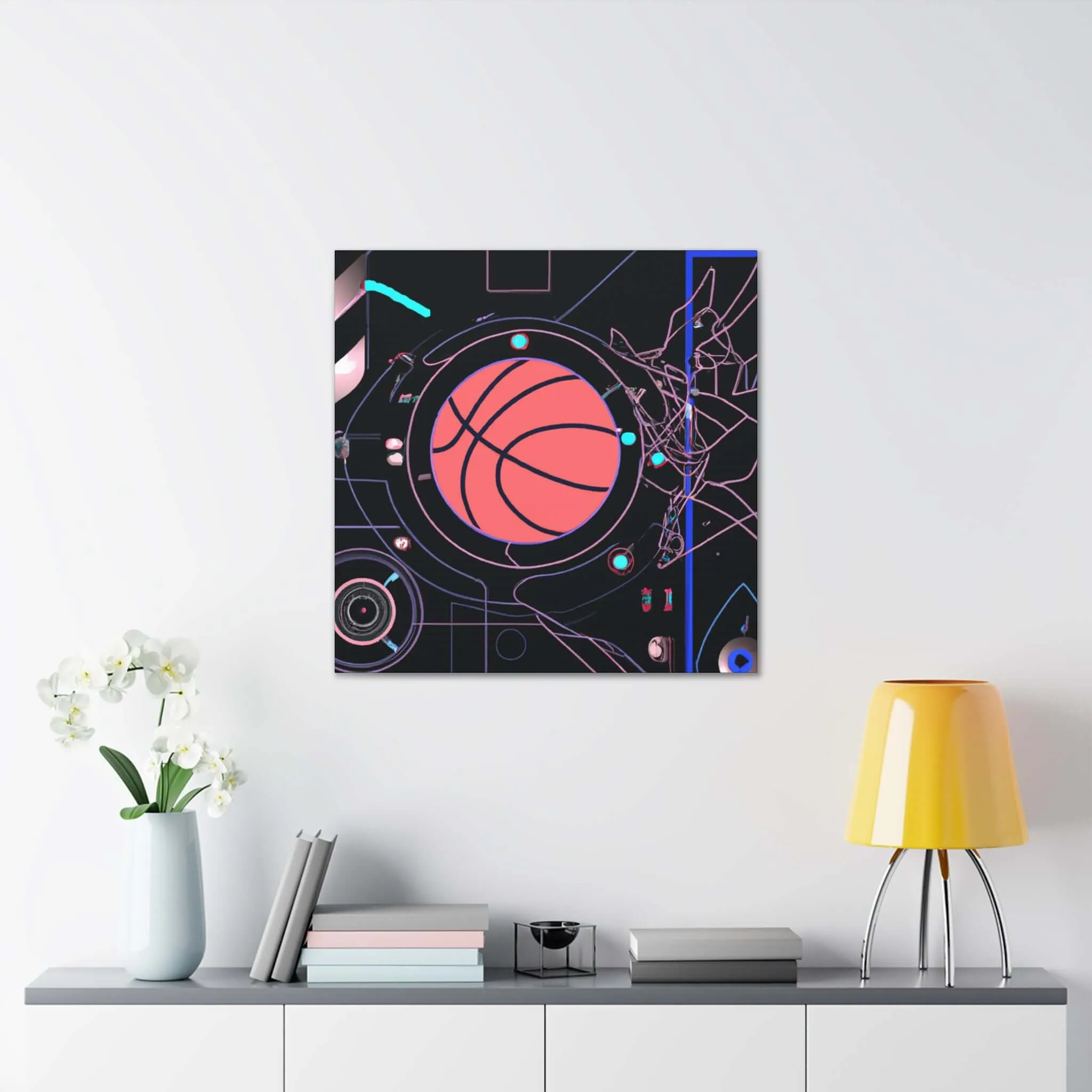 Future Ball: Basketball Canvas Print