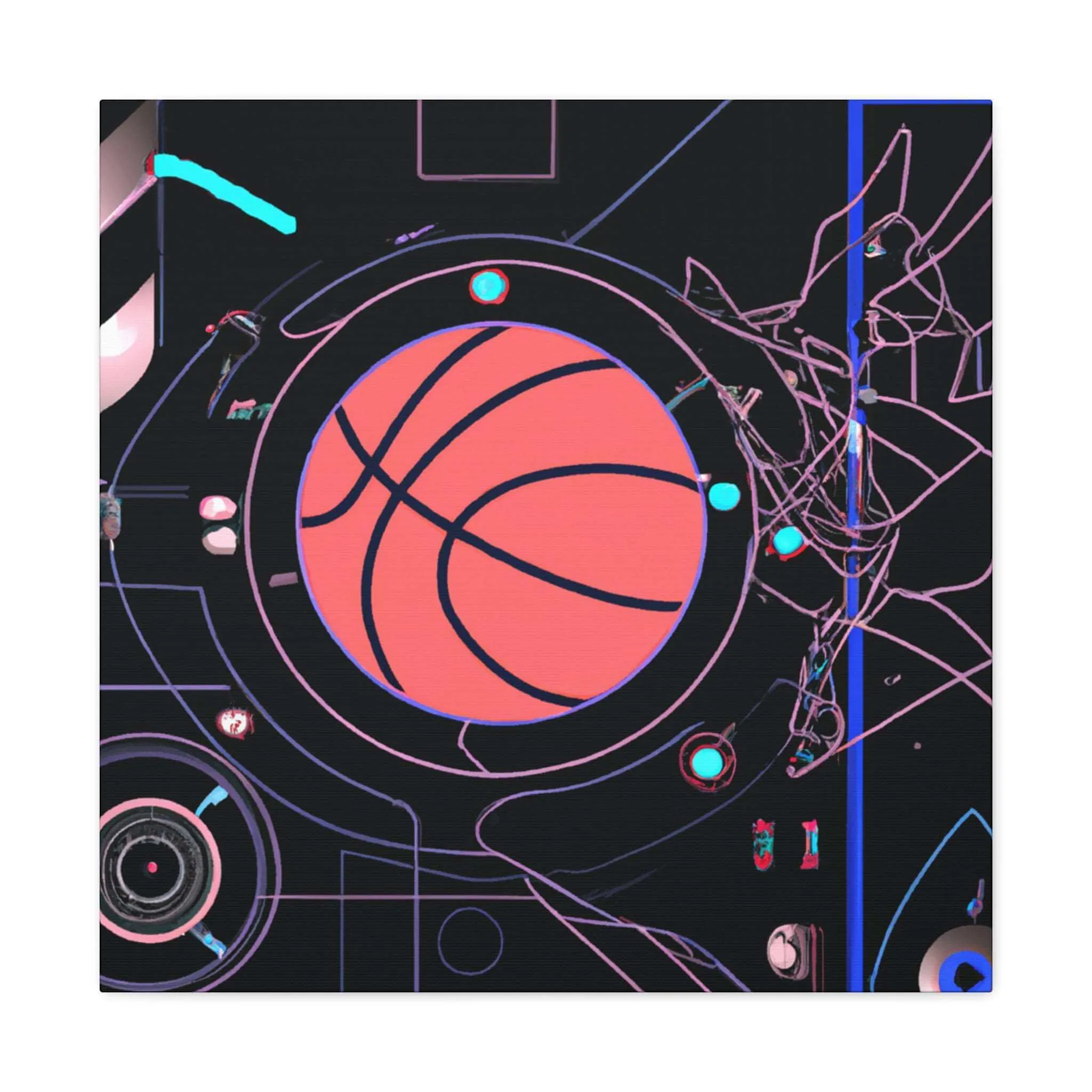 Future Ball: Basketball Canvas Print