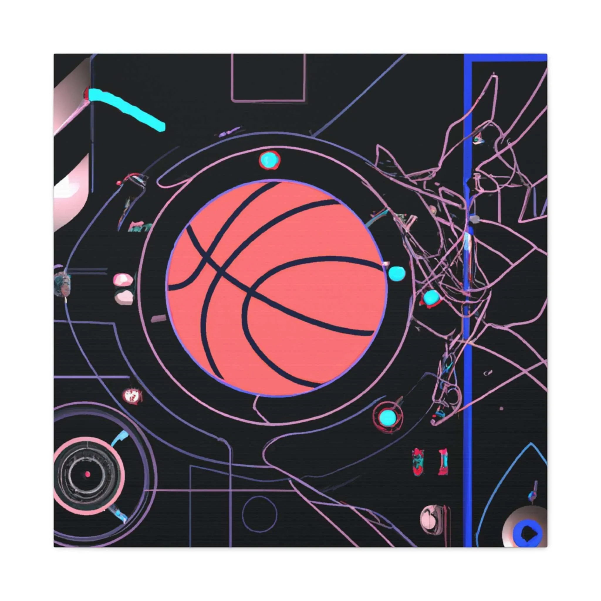 Future Ball: Basketball Canvas Print