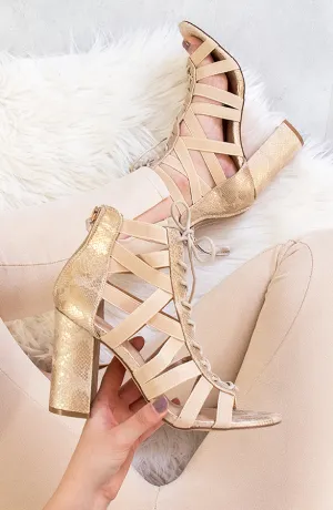 Gladiator Heels Deluxe Beige