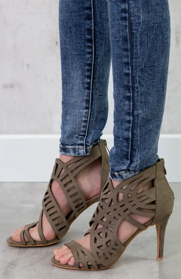 Gladiator Heels Legergroen