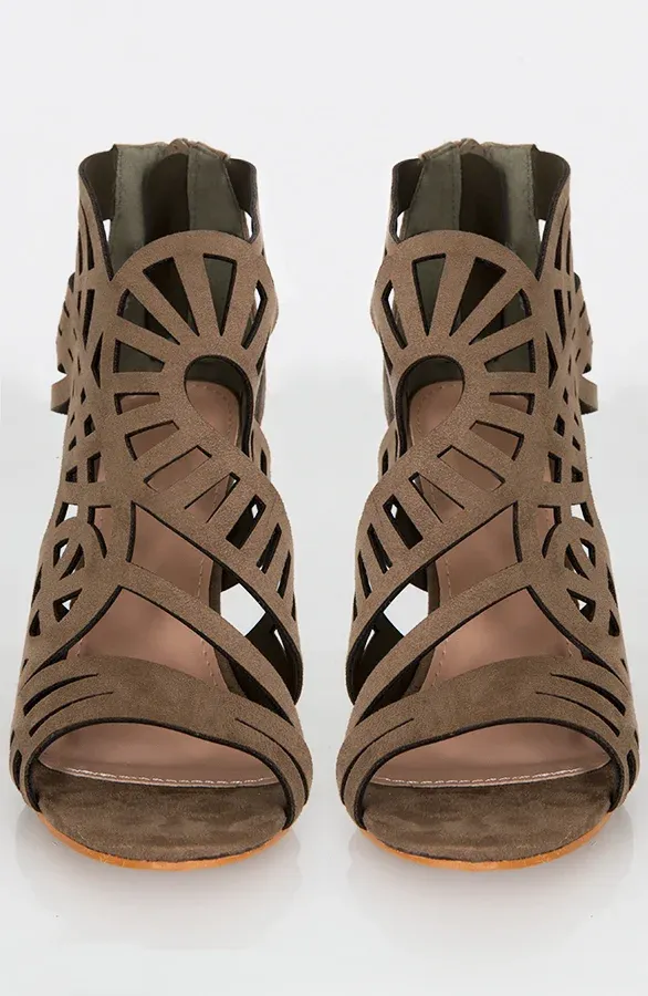 Gladiator Heels Legergroen