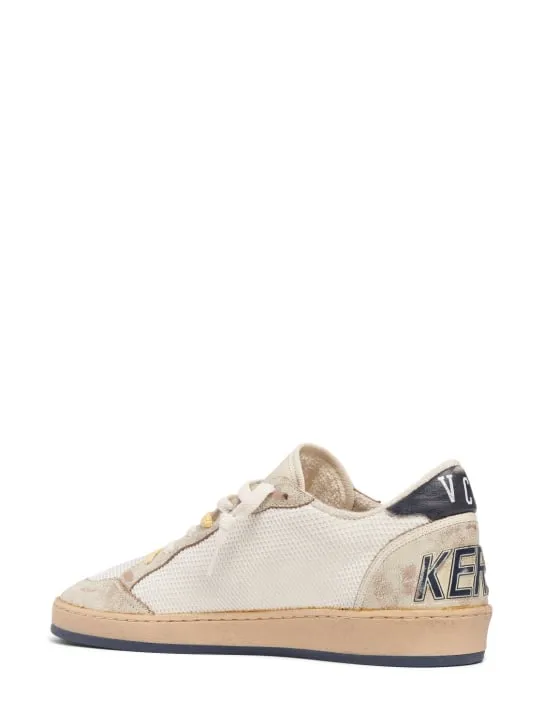 Golden Goose   Ballstar leather &amp; mesh sneakers 