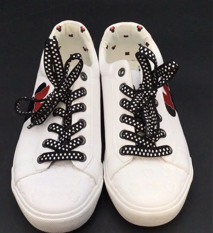 Ground Up Women's White Minnie Mouse Athletic Shoes - Size 7