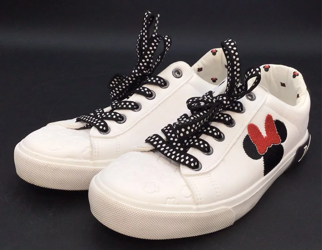 Ground Up Women's White Minnie Mouse Athletic Shoes - Size 7