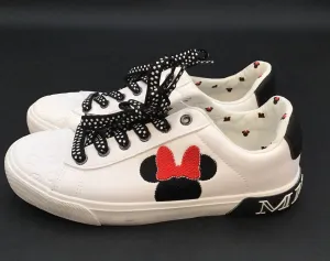 Ground Up Women's White Minnie Mouse Athletic Shoes - Size 7