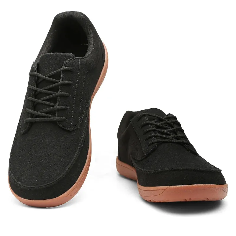 Hnzxzm Fashion Casual Mens Shoes Plus Size 40-46 Flat Lightweight Sneakers Non-slip Lace Up Wide Barefoot Shoes