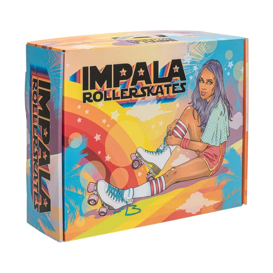 Holographic Silver Impala Roller Skates