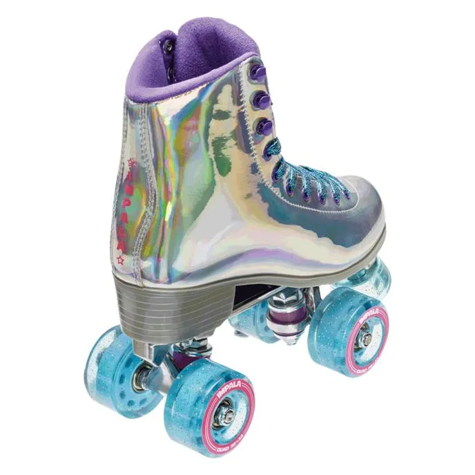Holographic Silver Impala Roller Skates