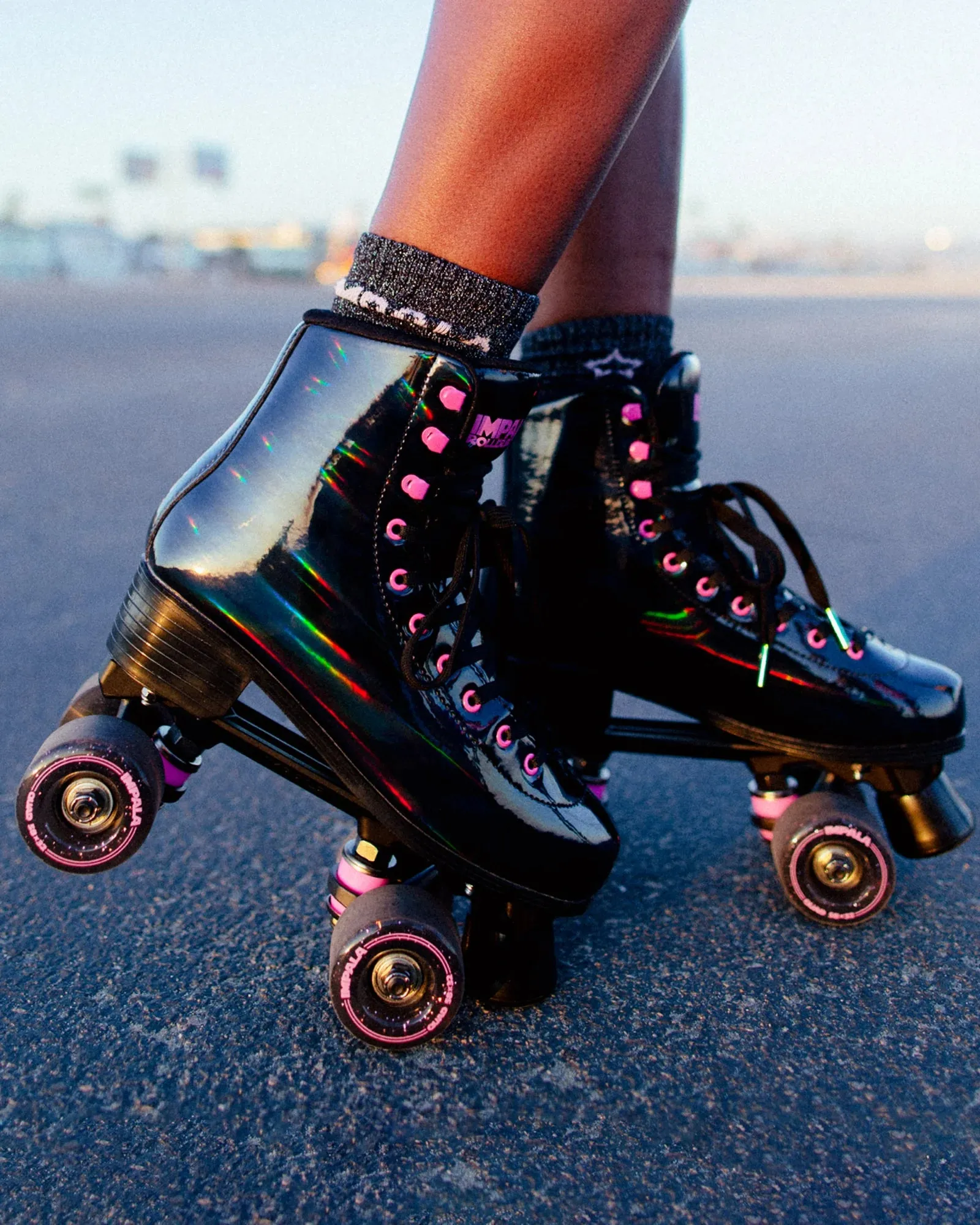 Impala Roller Skates - BLACK HOLOGRAPHIC