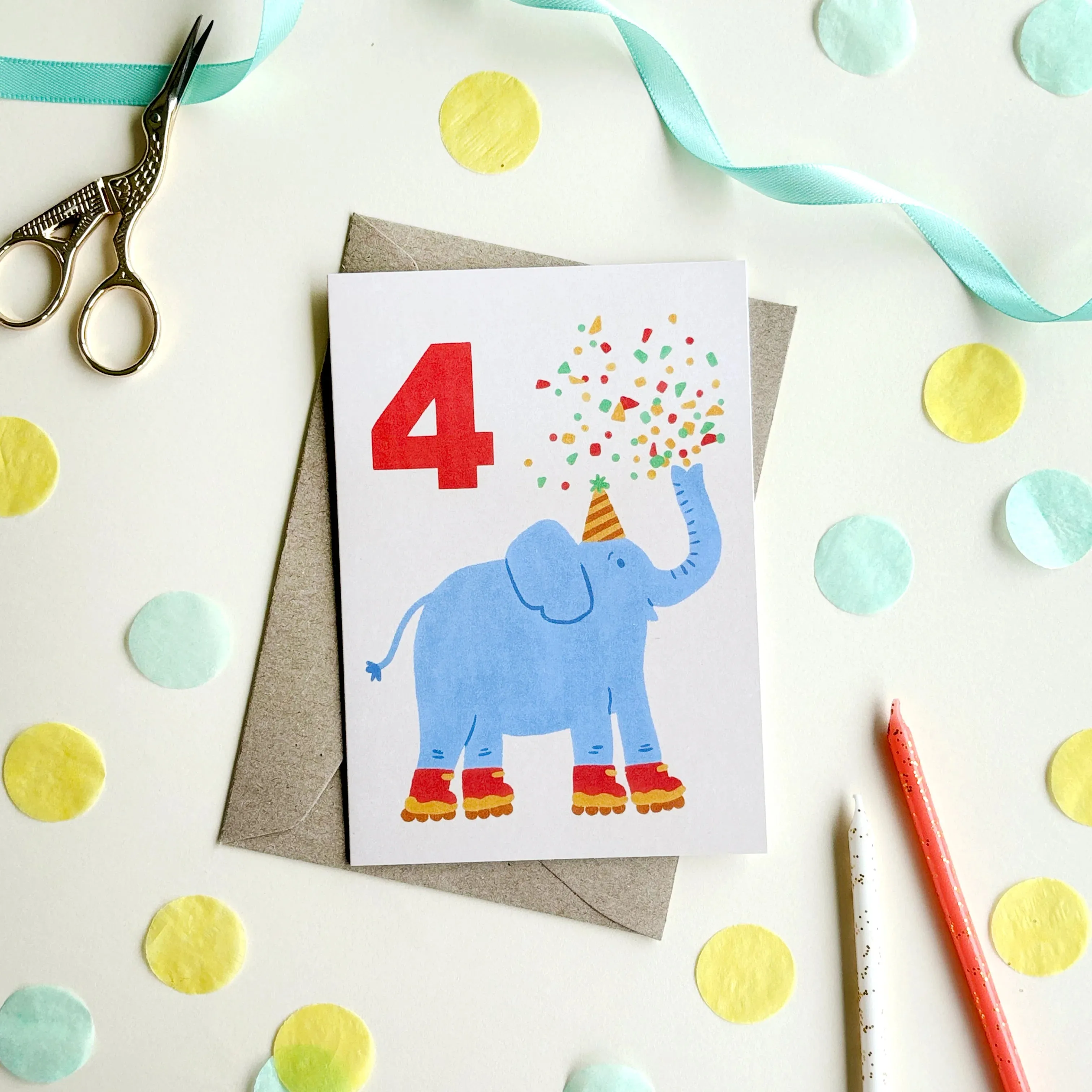 lauren sissons birthday card - age 4