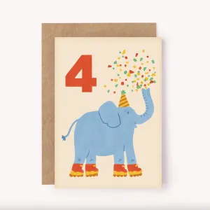 lauren sissons birthday card - age 4