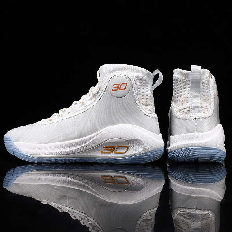 Men's Breathable High-Top Basketball Sports Sneakers
