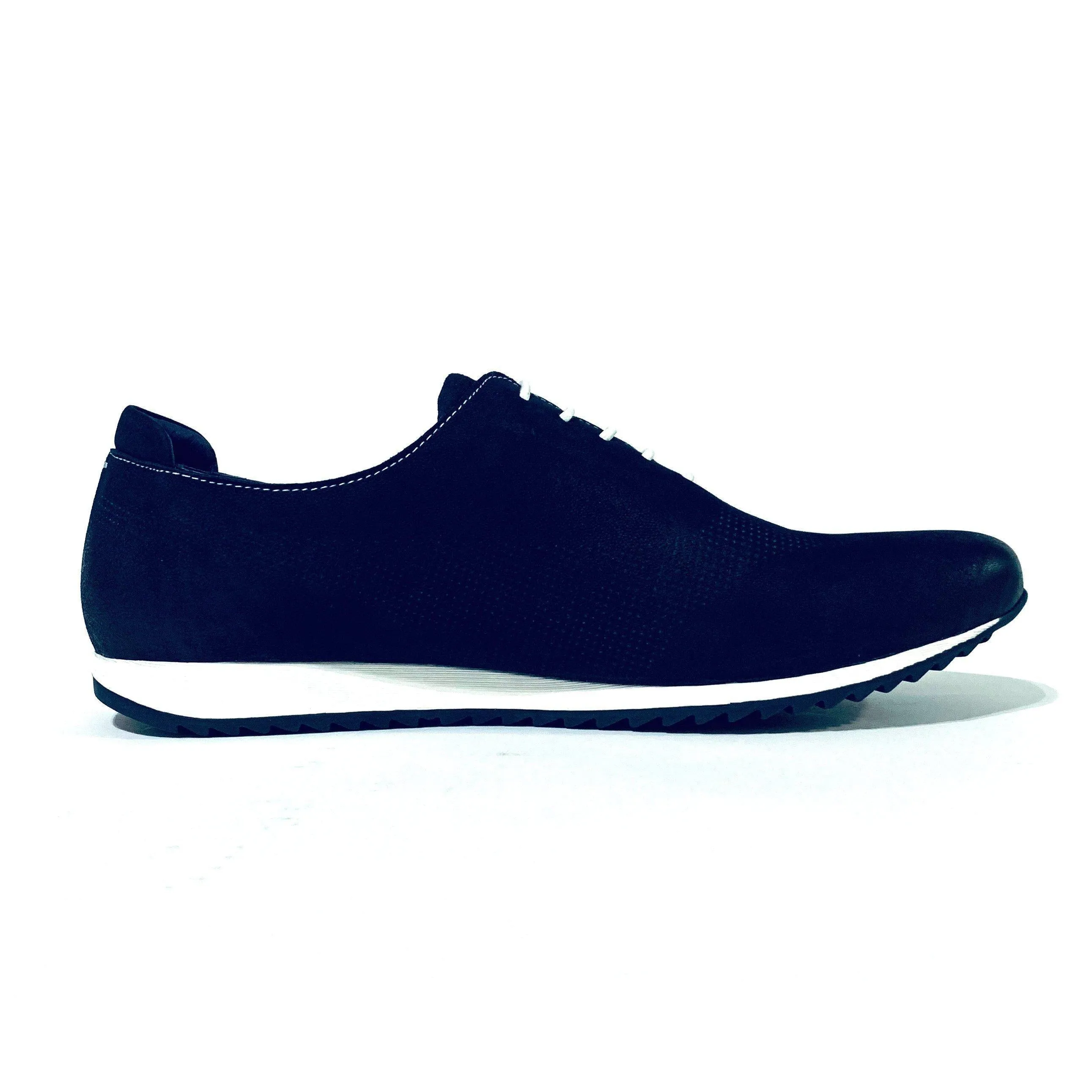Men's Navy Leather Casual Shoes