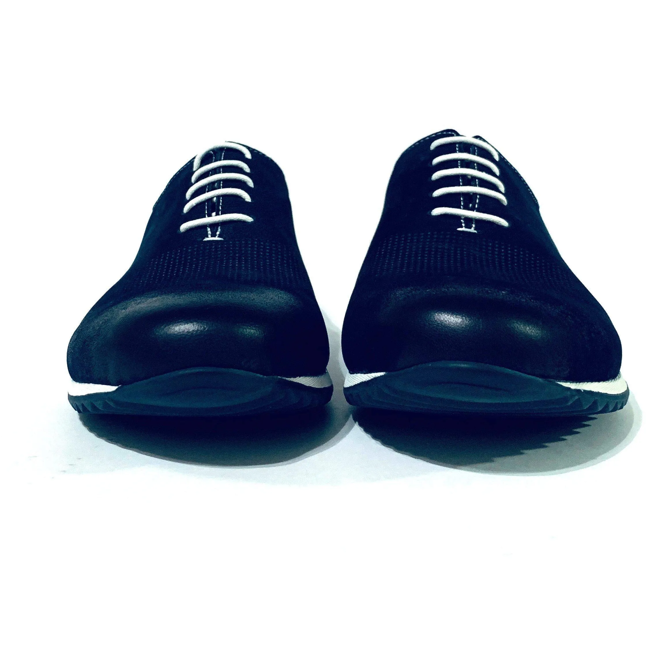 Men's Navy Leather Casual Shoes
