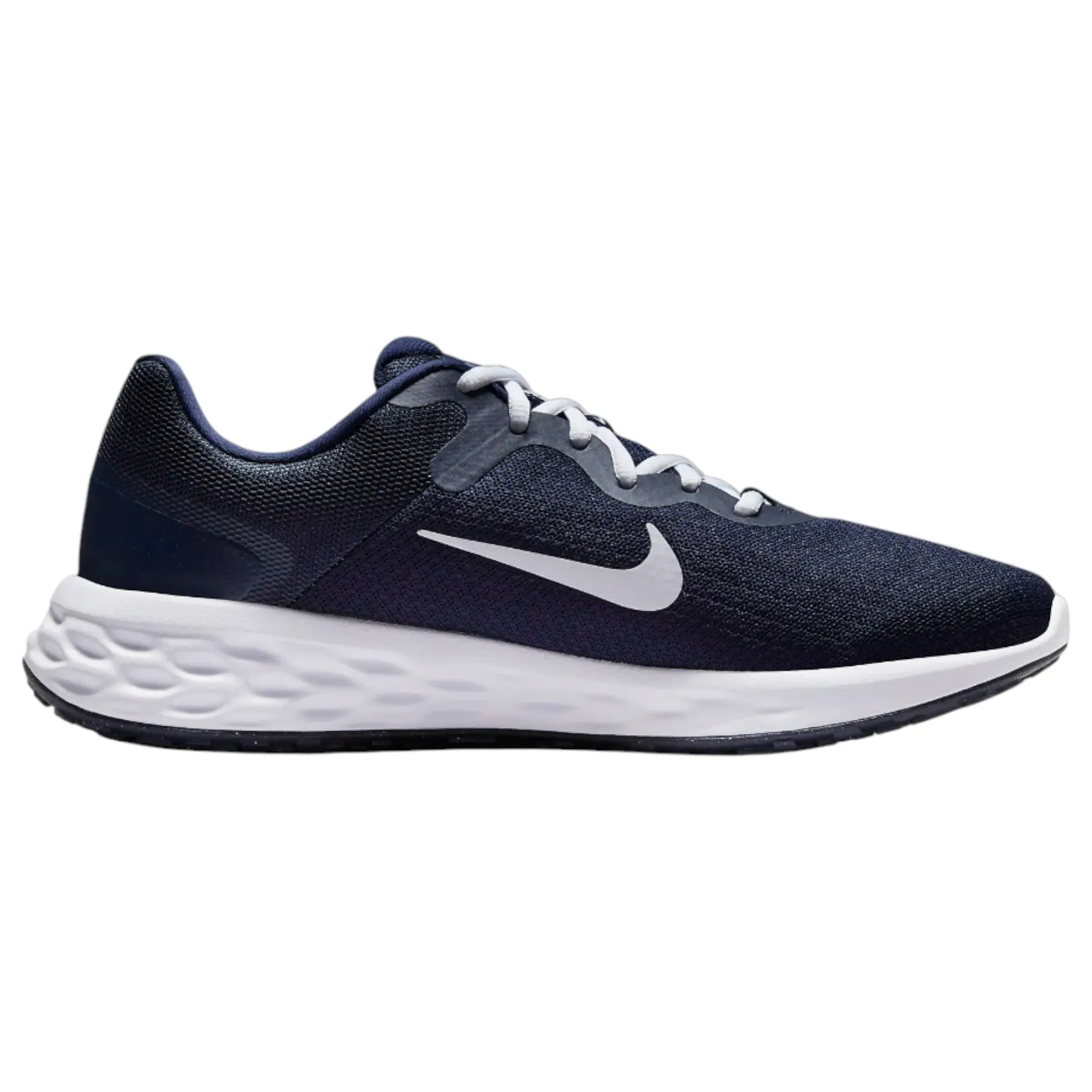 Mens Nike Revolution 6 Next Nature Midnight Navy/ White Athletic Running Shoes