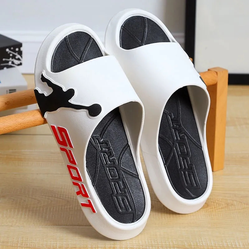 Men's Outdoor Thick-Soled Basketball Slippers