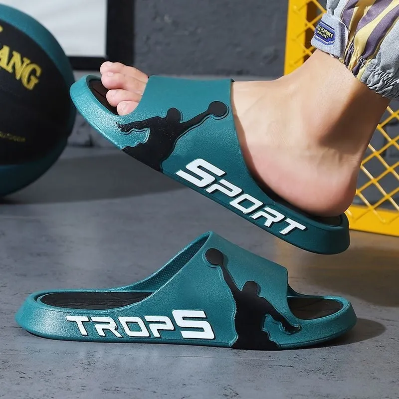 Men's Outdoor Thick-Soled Basketball Slippers