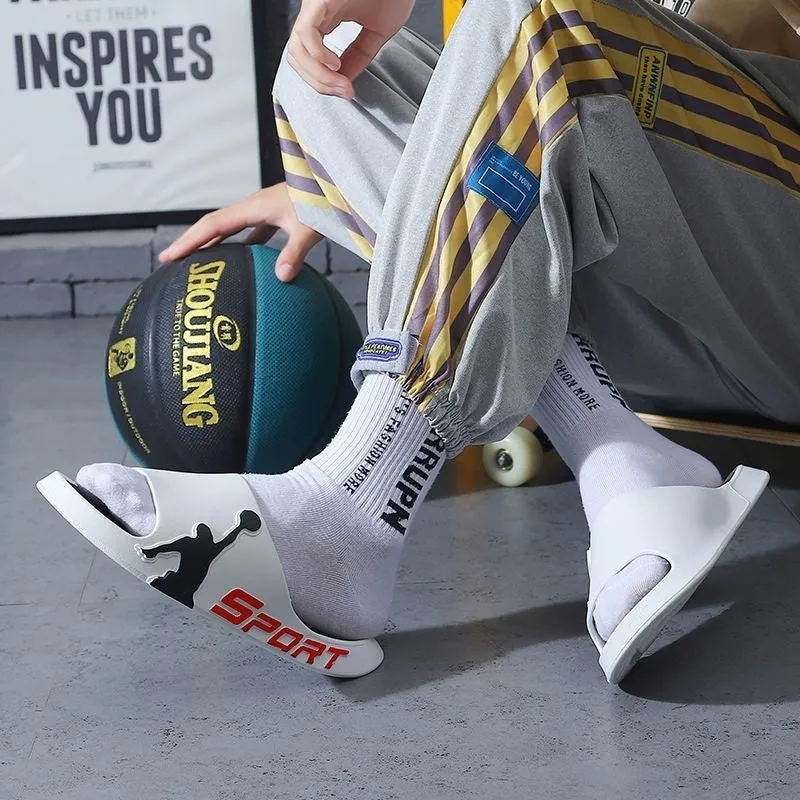 Men's Outdoor Thick-Soled Basketball Slippers