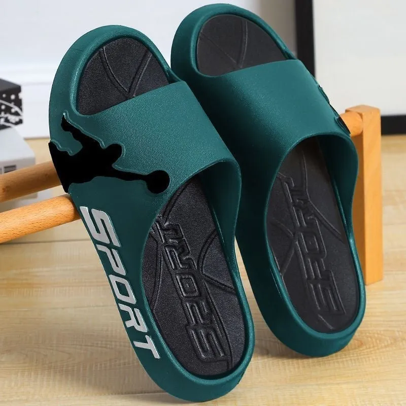 Men's Outdoor Thick-Soled Basketball Slippers