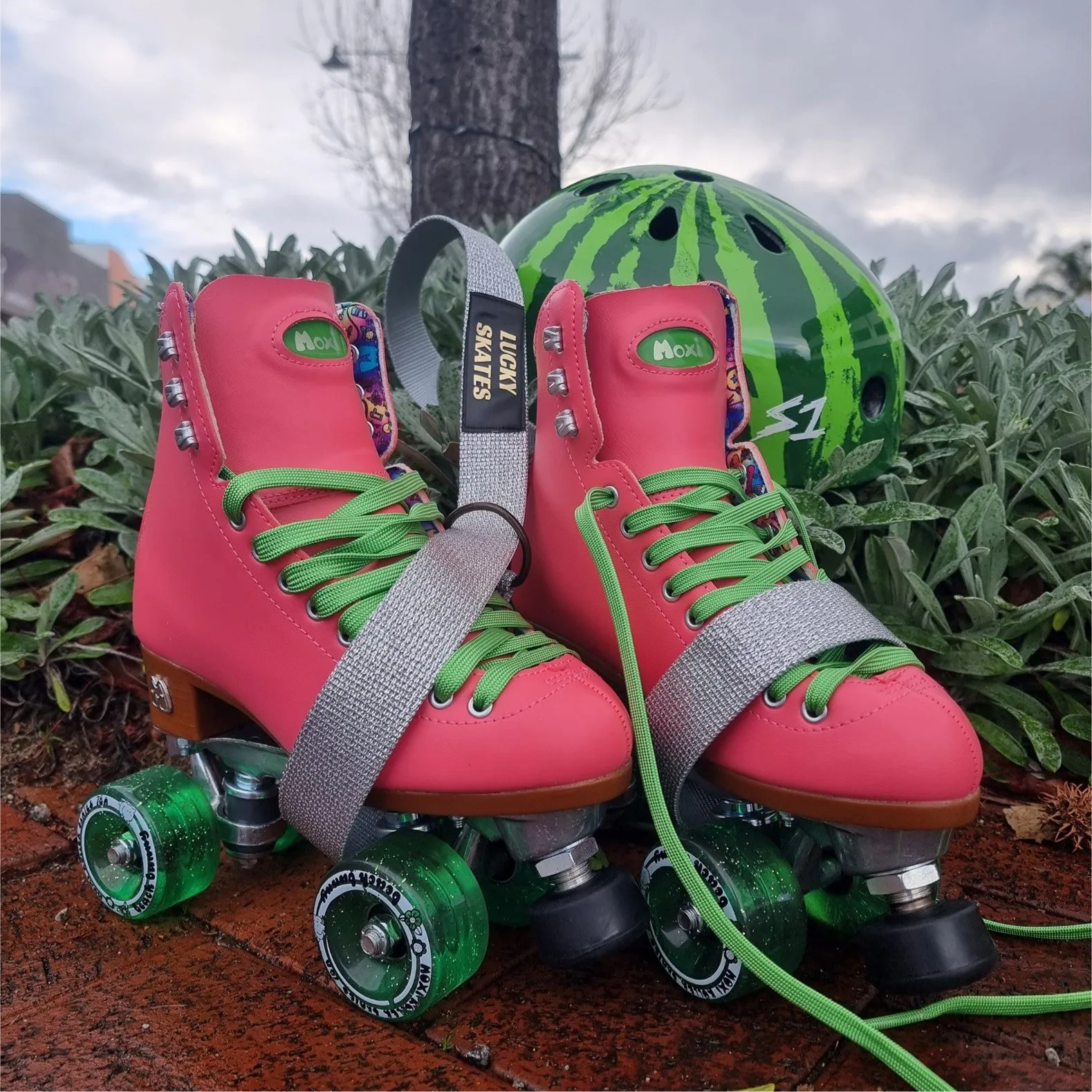 Moxi Beach Bunny Watermelon Roller Skates