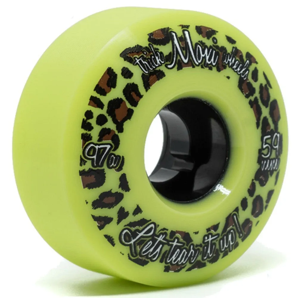 Moxi Trick 59mm Green Quad Wheels - 4 pack