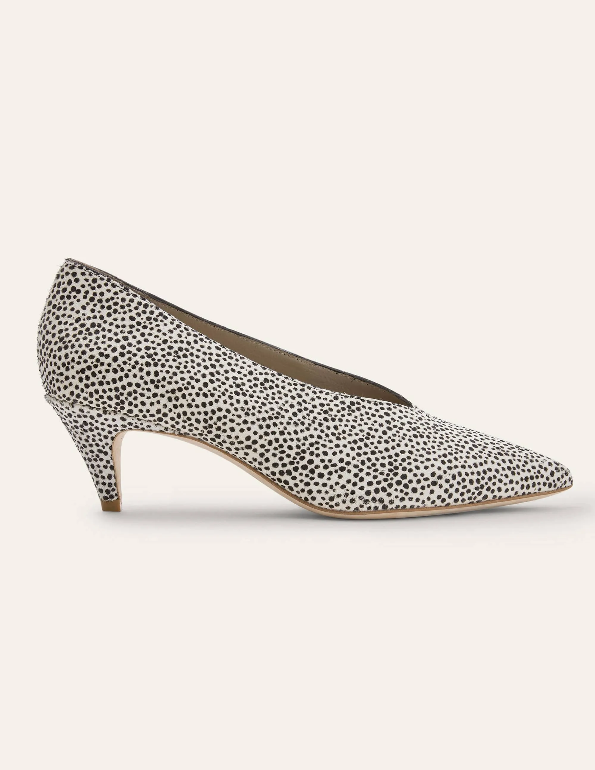 Natalie Kitten Heels-Dalmatian