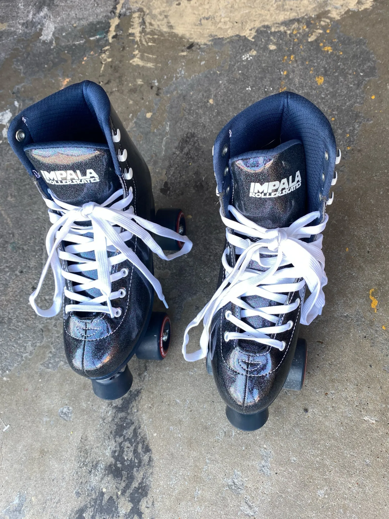 NEW Impala Size 7 Navy Glitter Rolller Skates