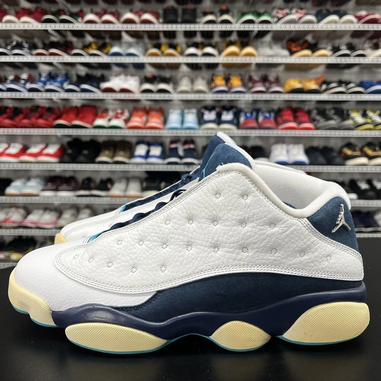Nike Air Jordan 13 Low Hornets 2015 310810-107 Men's Size 9