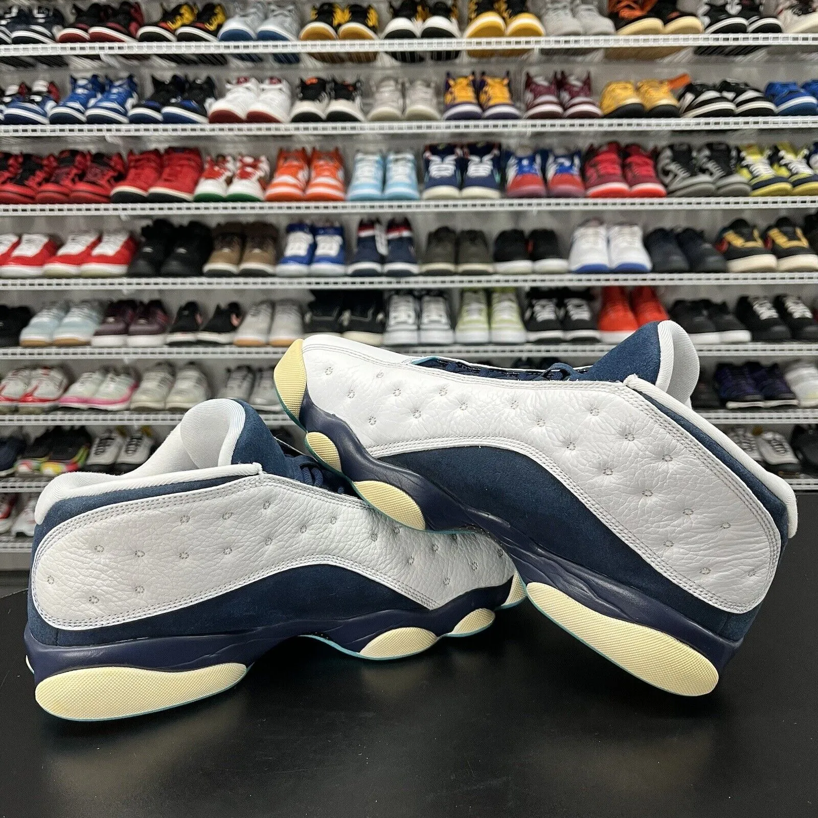Nike Air Jordan 13 Low Hornets 2015 310810-107 Men's Size 9