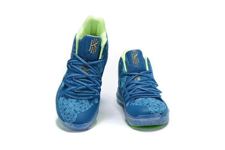 Nike Kyrie 5 Navy Gold Basketball Shoes Men !!! CYBER MONDAY SALE !!!