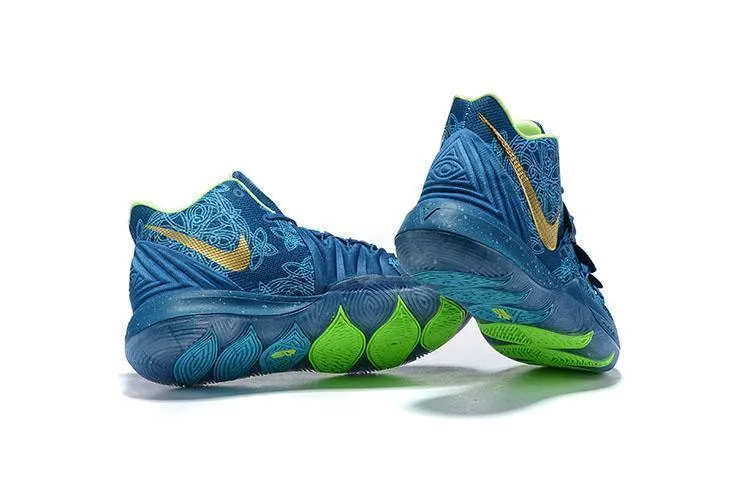 Nike Kyrie 5 Navy Gold Basketball Shoes Men !!! CYBER MONDAY SALE !!!