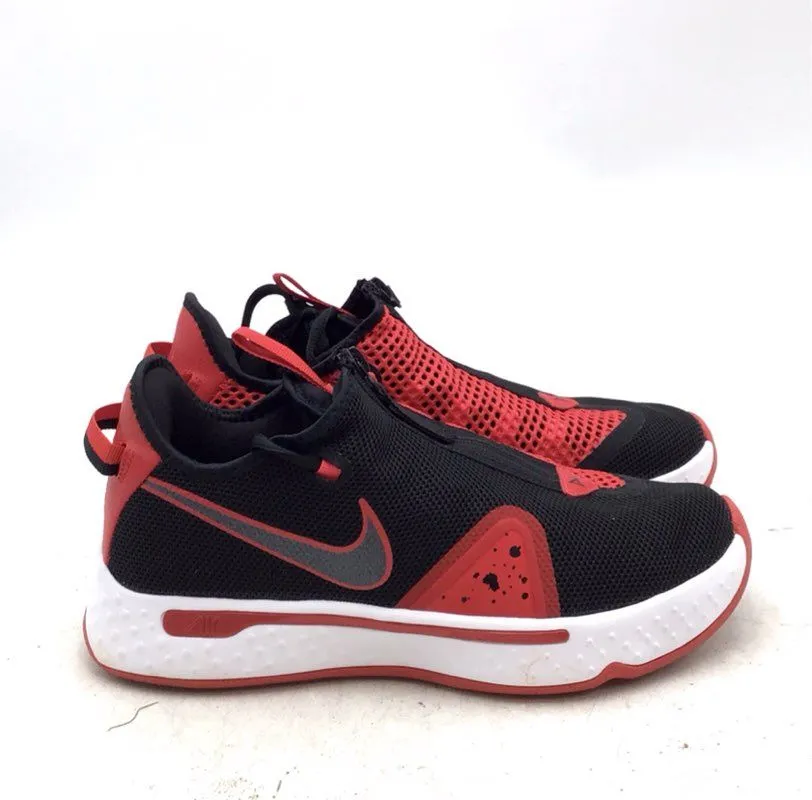 Nike Men's PG 4 CD5079-003 Black Red Athletic Shoes - Size 8