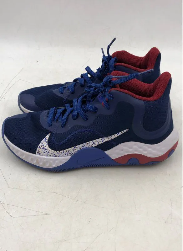 Nike Men's Renew Elevate CK2669-400 Blue Mid Top Basketball Shoes - Size 7