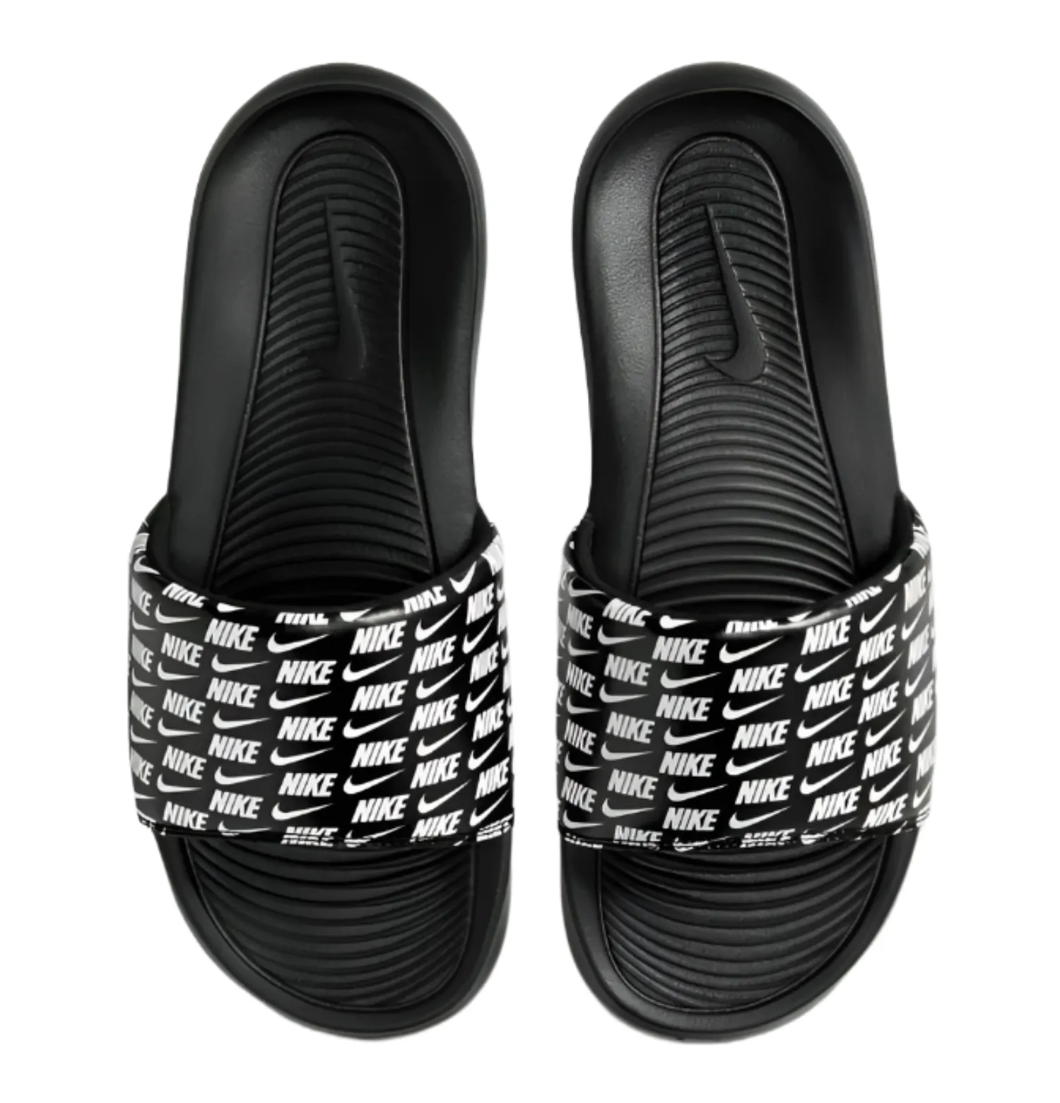 Nike Victori One Slide Print - Men's Leather Slides - Black Slides - Comfortable & Durable
