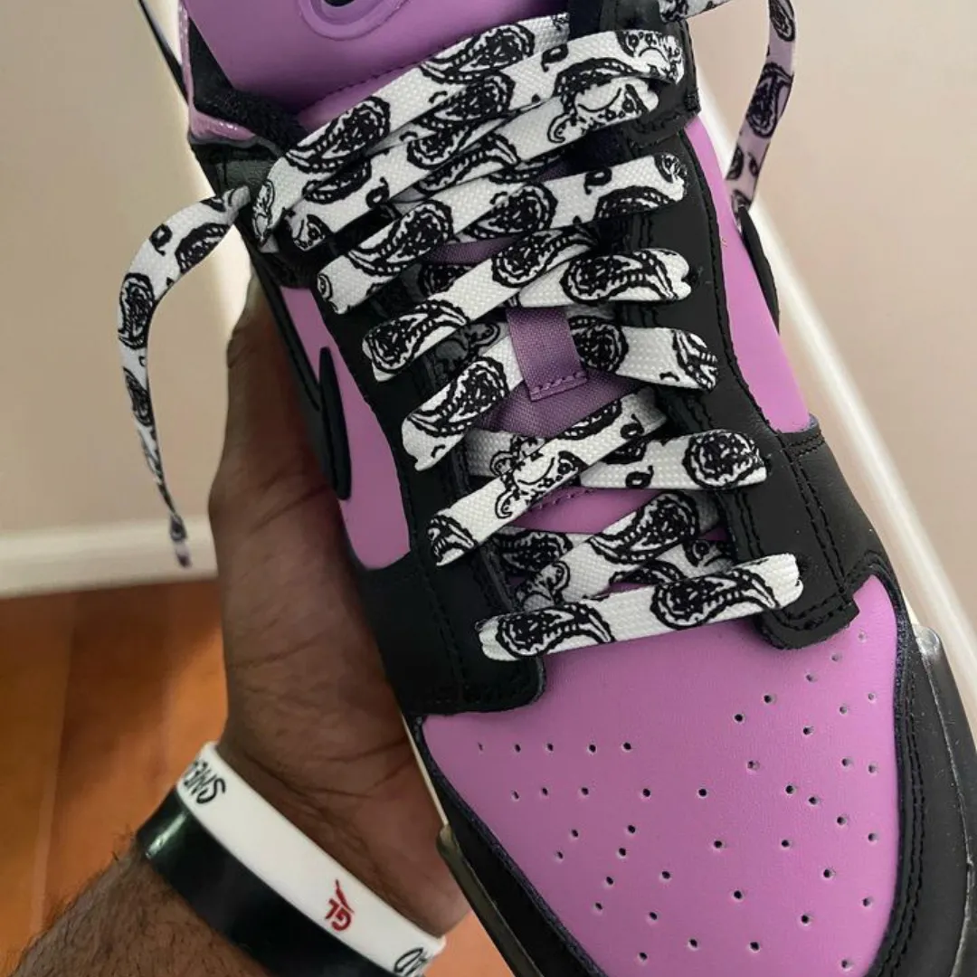 Paisley Print Laces