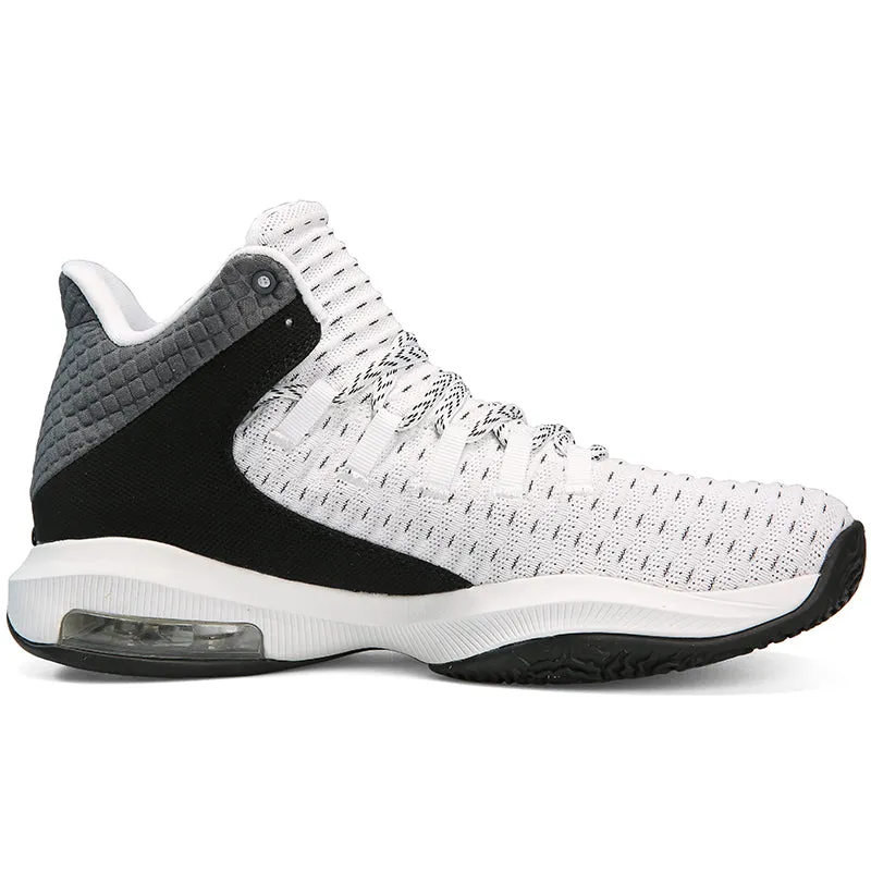 PEAK Men's Basketball Shoes - White/Black DA920001