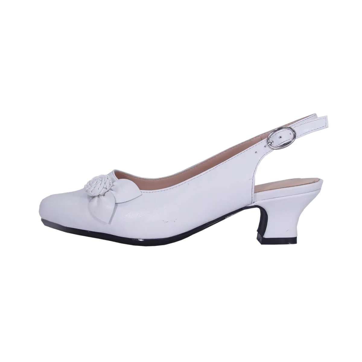 PEERAGE Cheryl Women's Wide Width Leather Slingback Pumps