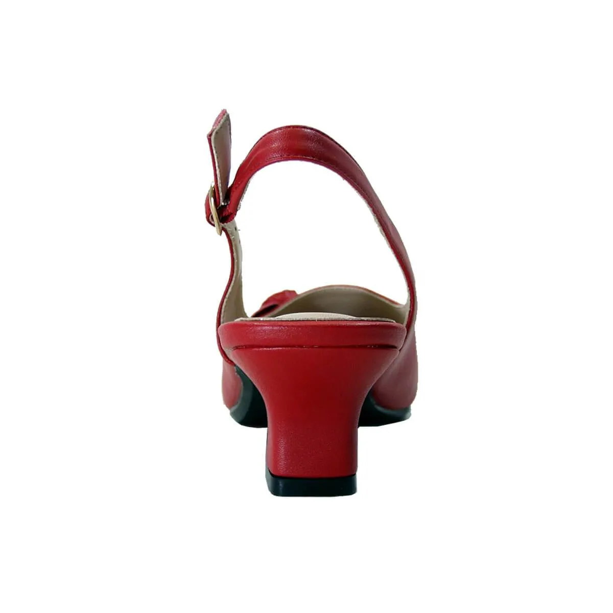 PEERAGE Cheryl Women's Wide Width Leather Slingback Pumps