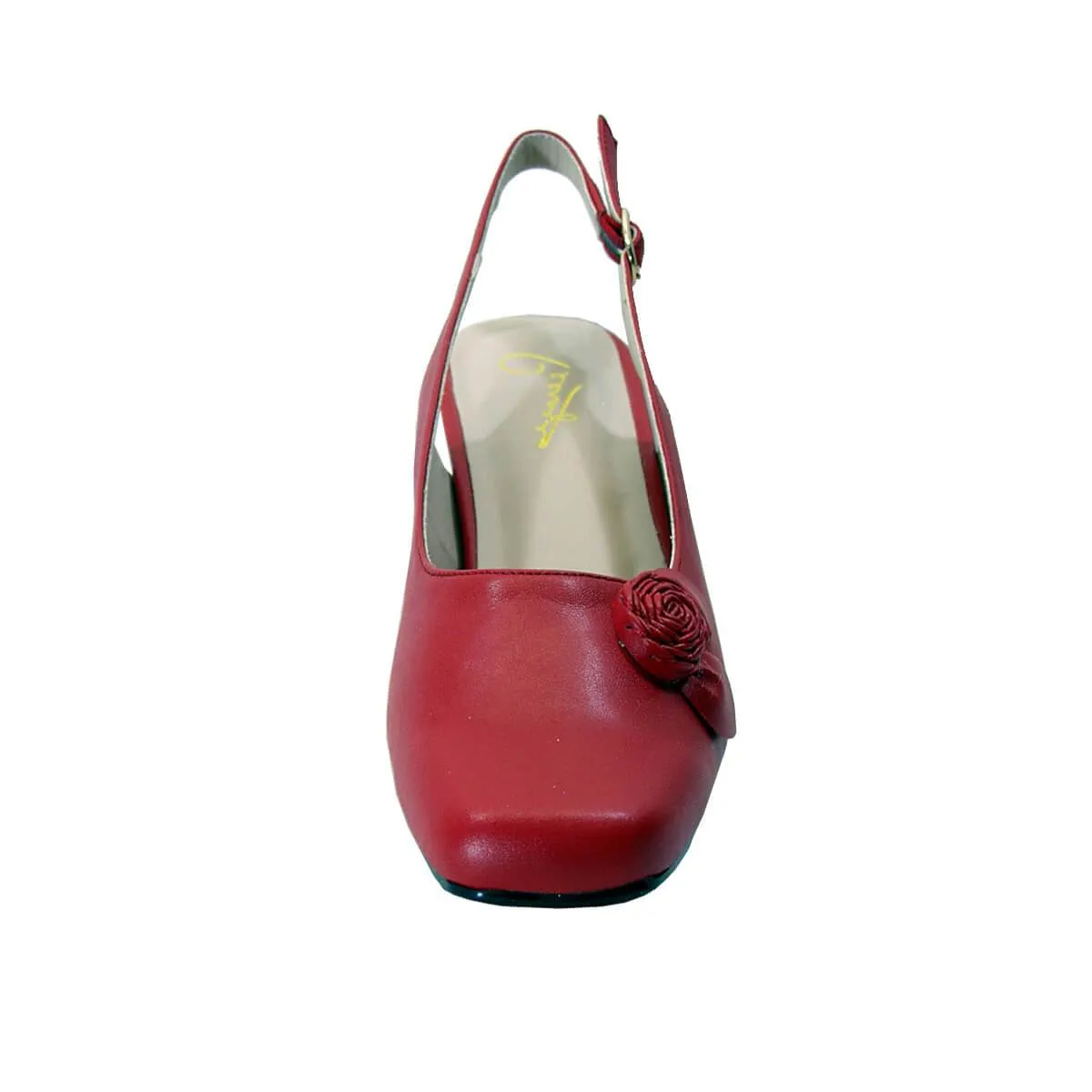 PEERAGE Cheryl Women's Wide Width Leather Slingback Pumps