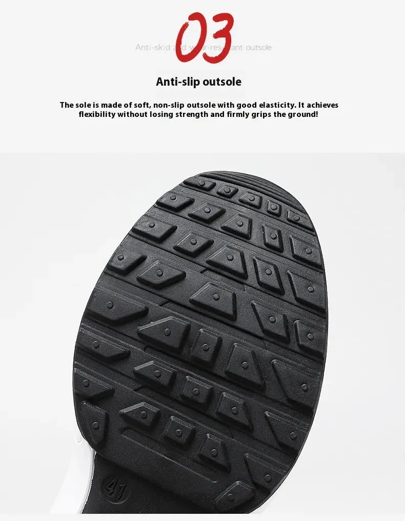 Plus Size Men's Shoes Flyknit Breathable Sneaker