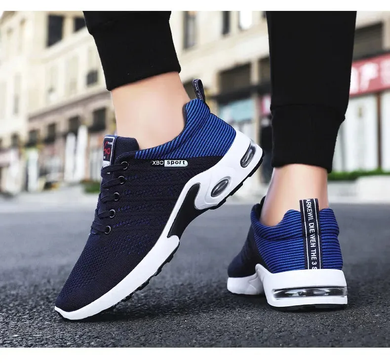 Plus Size Men's Shoes Flyknit Breathable Sneaker