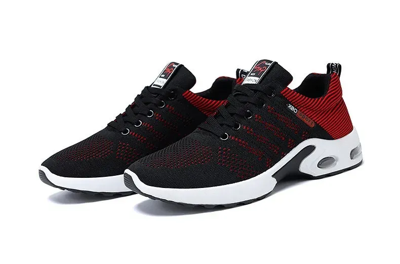 Plus Size Men's Shoes Flyknit Breathable Sneaker