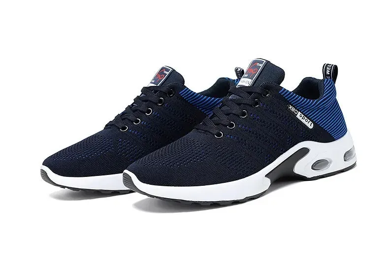 Plus Size Men's Shoes Flyknit Breathable Sneaker
