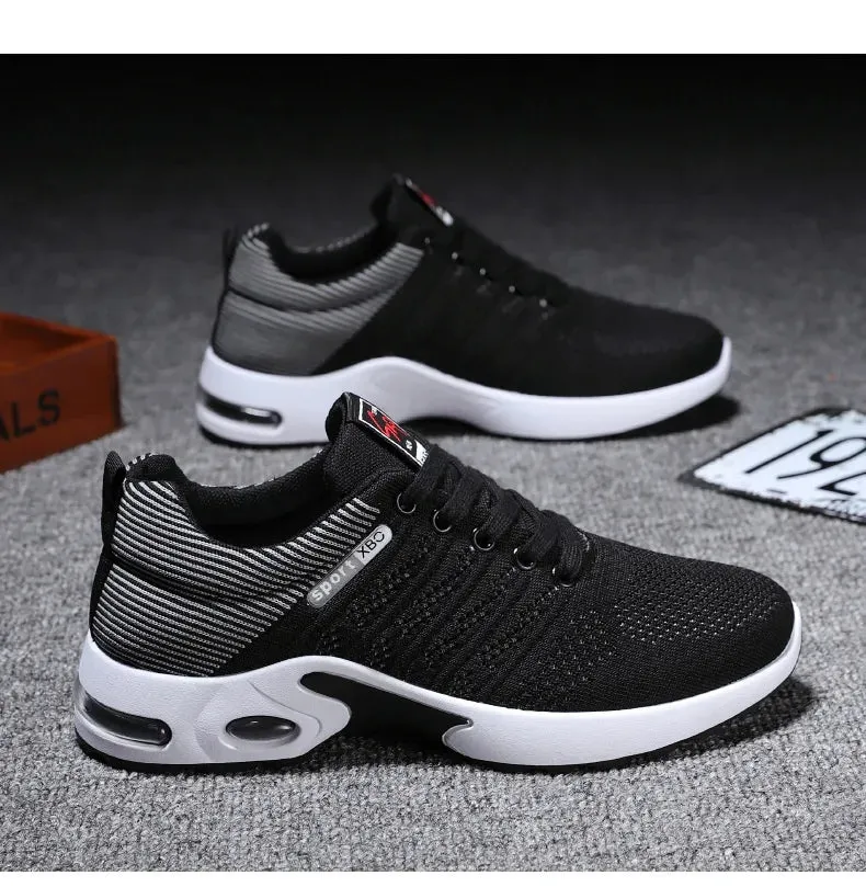 Plus Size Men's Shoes Flyknit Breathable Sneaker