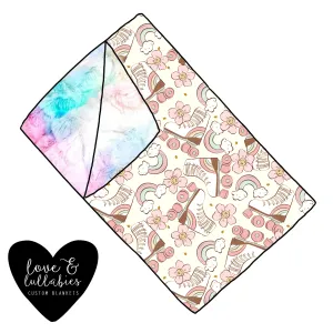 Preorder Rainbow Roller Skates Blanket